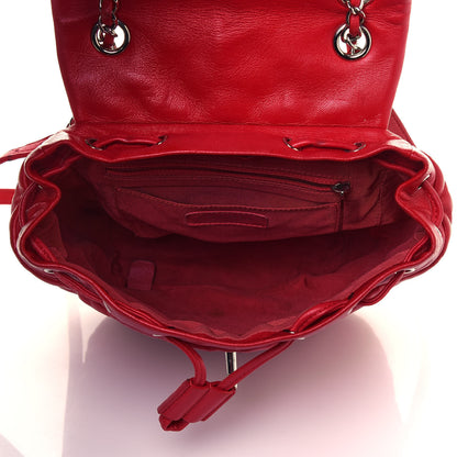 Chanel Lambskin Quilted Small Urban Spirit Backpack Red 5 of 21