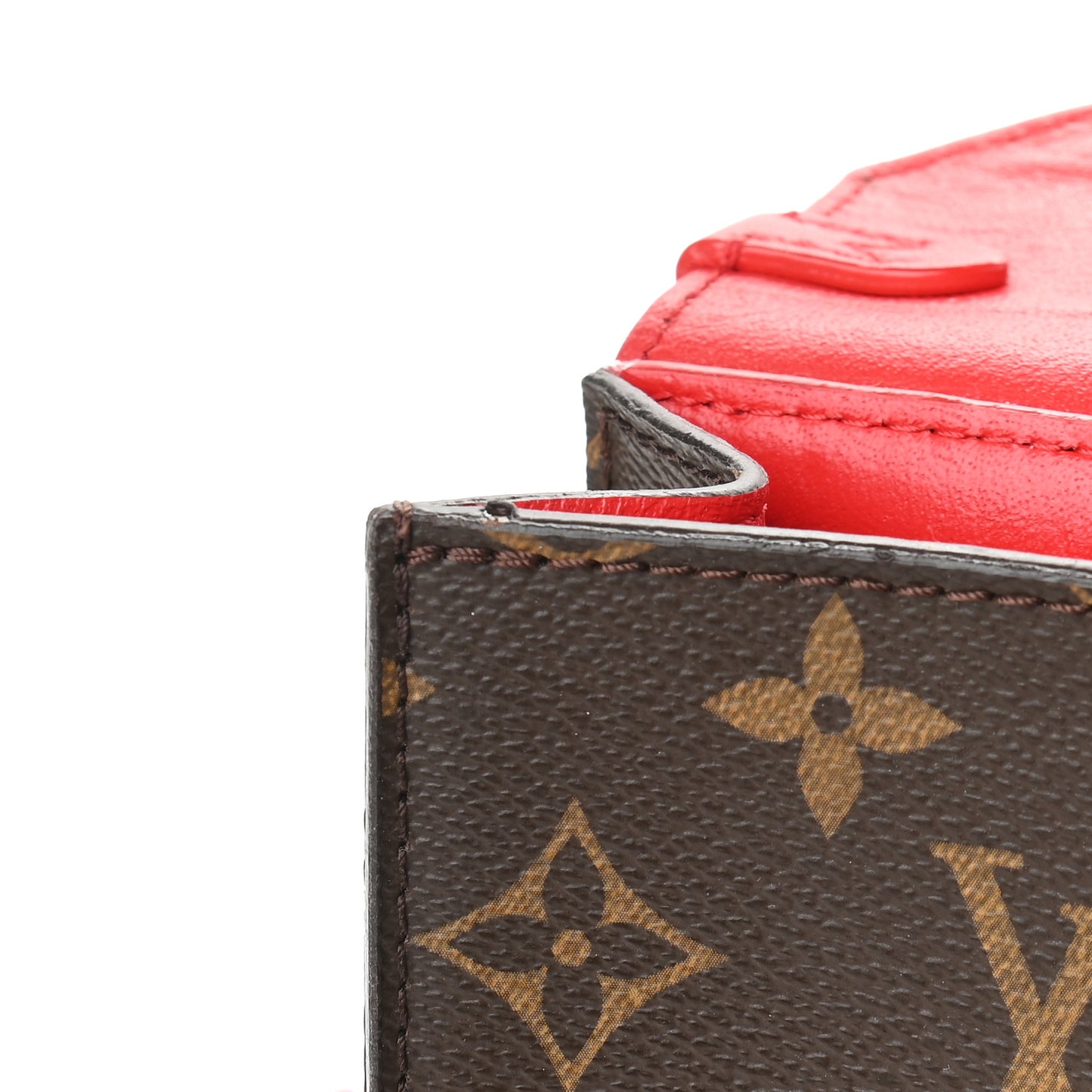 Monogram Tribal Mask Chain PM Rouge