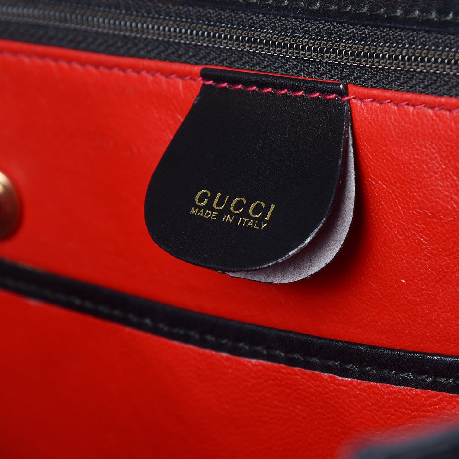 Gucci Calfskin Bamboo Top Handle Bag Black 9 of 11