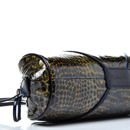 Christian Dior Patent Crocodile Embossed Baguette Multicolor 9 of 10