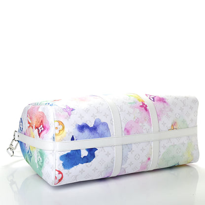 Louis Vuitton Monogram Watercolor Keepall Bandouliere 50 Multicolor 3 of 4