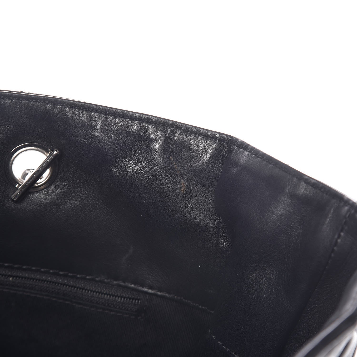 Chanel Calfskin Quilted In The Business North South Tote Black 8 of 14