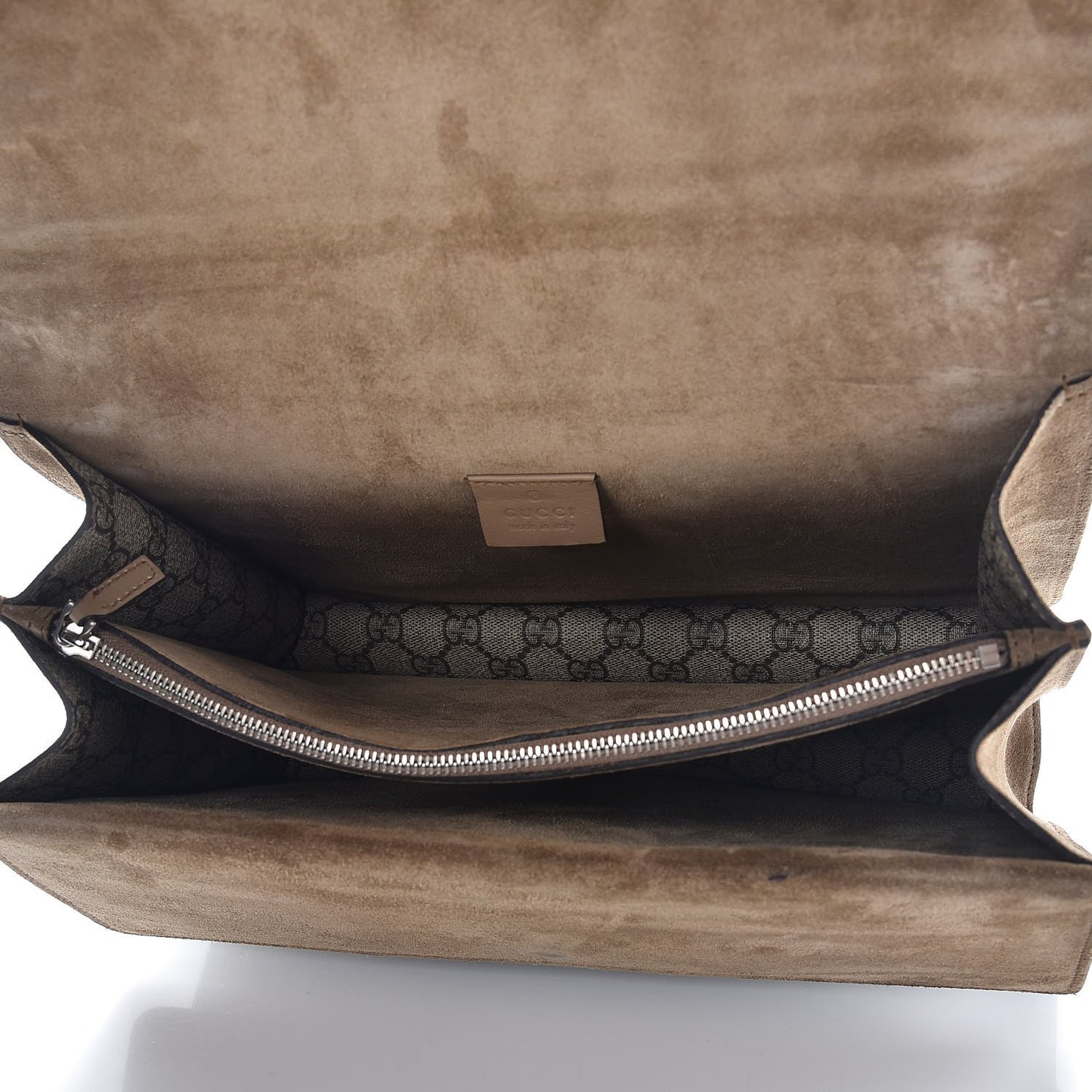 GG Supreme Monogram Medium Dionysus Shoulder Bag Taupe