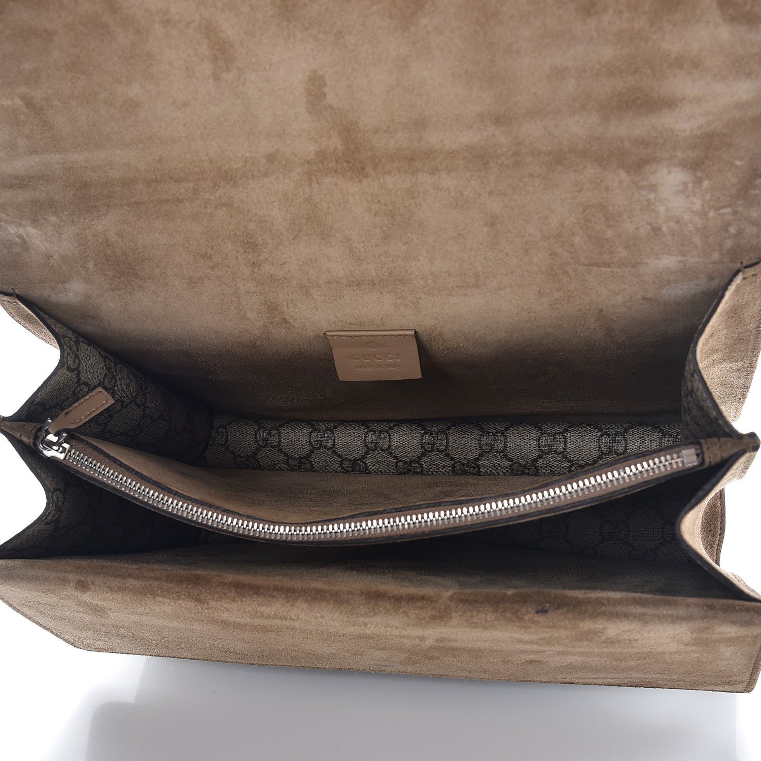 Gucci GG Supreme Monogram Medium Dionysus Shoulder Bag Taupe 5 of 8