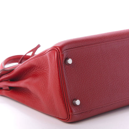 Hermes Taurillon Clemence Kelly Retourne 28 Rouge Vif 6 of 10