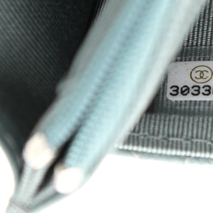 Chanel Caviar Quilted Wallet On Chain WOC Light Blue 8 of 12