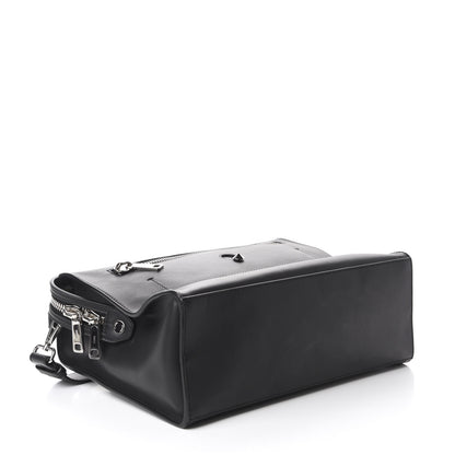 Fendi Calfskin Monster Eyes Lui Urban Briefcase Black 4 of 10