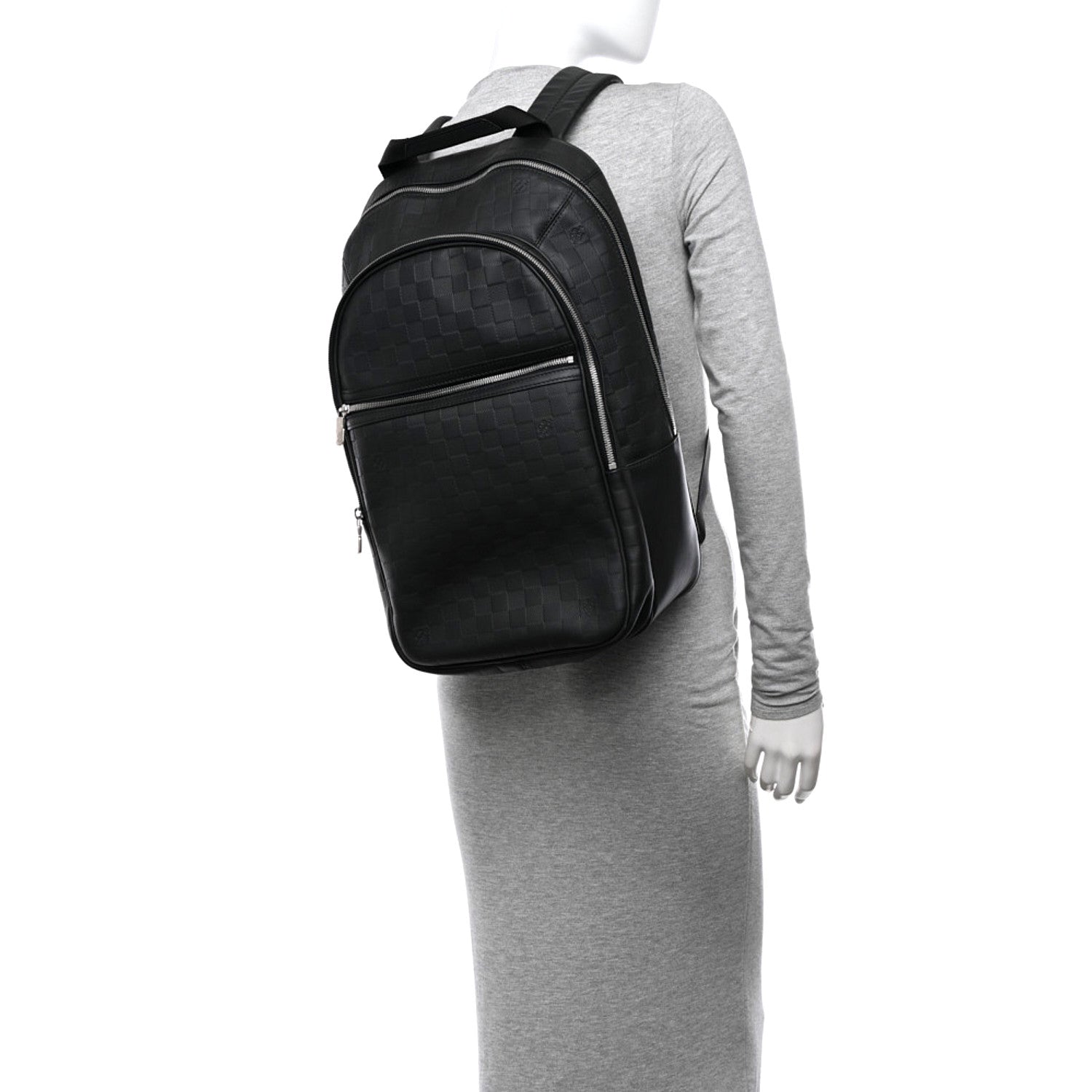 Louis Vuitton Damier Infini Michael Backpack Black 2 of 10