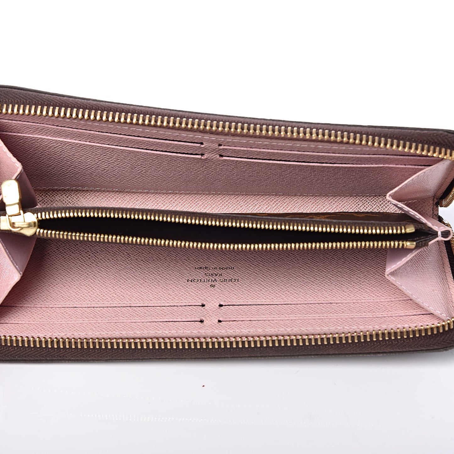 Monogram Clemence Wallet Rose Ballerine
