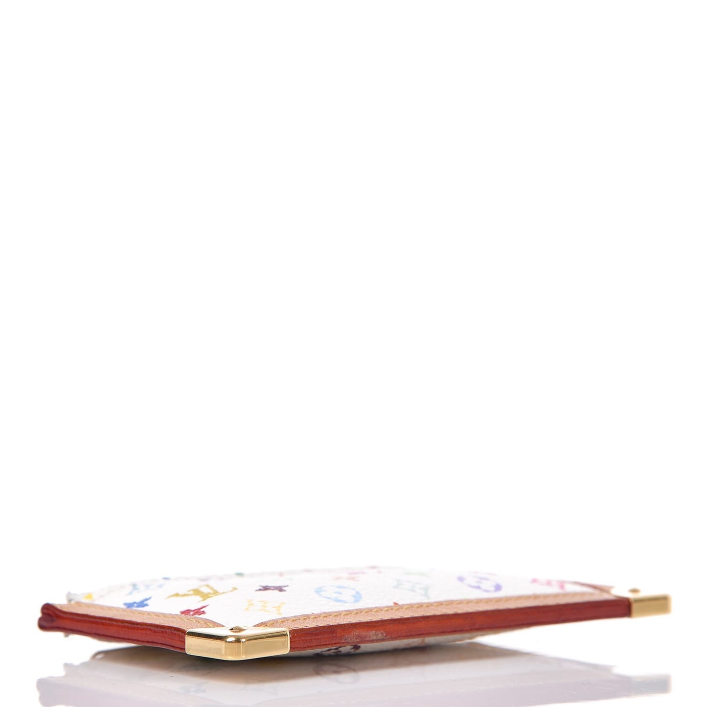 Monogram Multicolor Key Pouch White