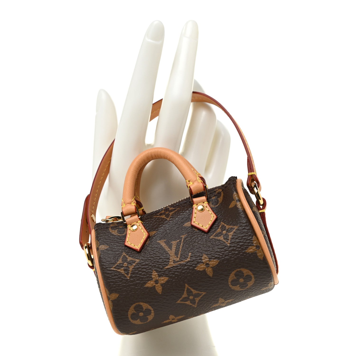 Louis Vuitton Monogram Micro Speedy Bag Charm 2 of 11