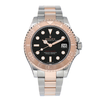 Rolex Stainless Steel 18K Everose Gold 37mm Yacht-Master Watch Black 268621 1 of 5