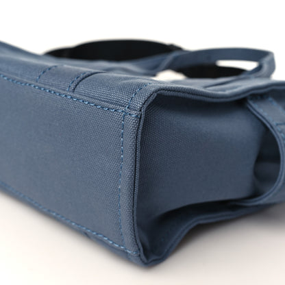 Marc Jacobs Cotton Canvas Mini The Tote Bag Blue Shadow 8 of 8