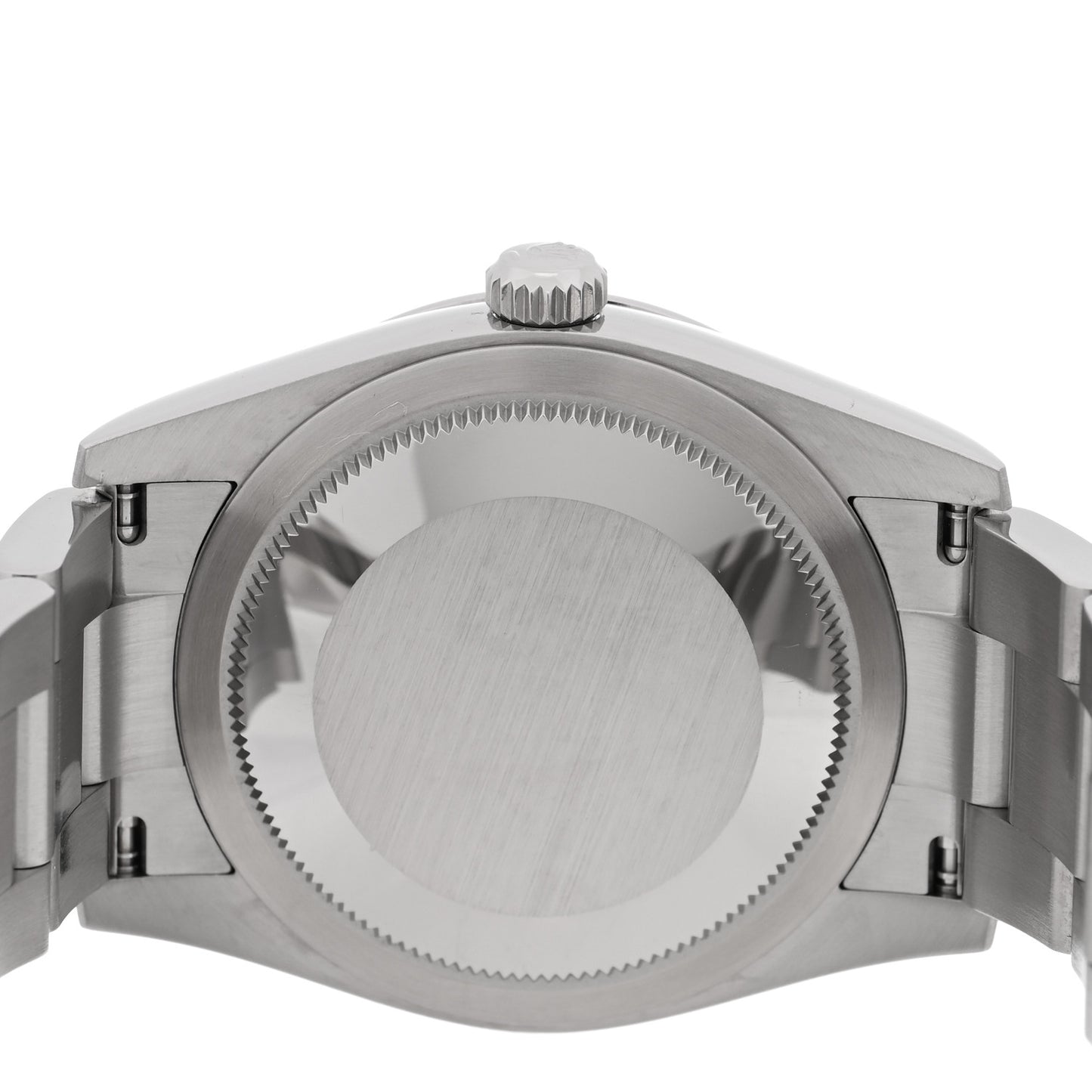 Stainless Steel 34mm Oyster Perpetual Watch Bright Blue 124200