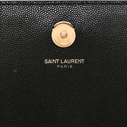 Saint Laurent Grain De Poudre Small Monogram Kate Satchel Black 7 of 14