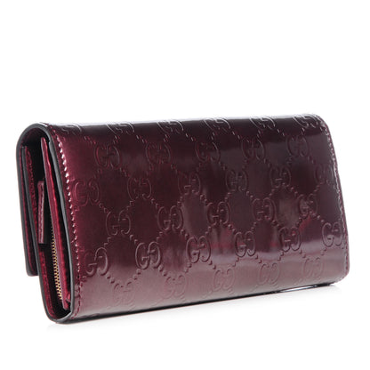 Gucci Shine Guccissima Lovely Heart Continental Wallet Scarlatto 3 of 6