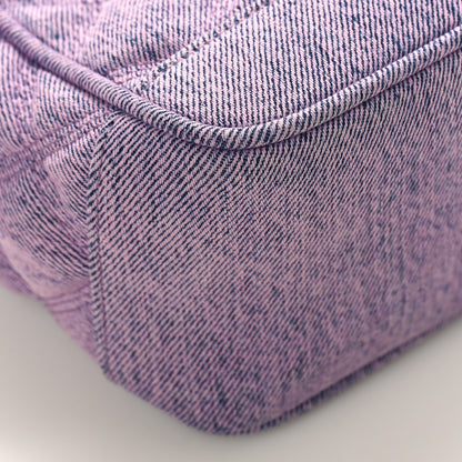 Saint Laurent Denim Quilted 80's Vanity Bag Bleached Lilac 7 of 8