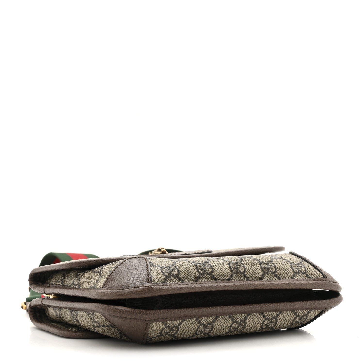 Gucci GG Supreme Monogram Web Small Neo Vintage Double Flap Messenger Bag Beige New Acero 7 of 25