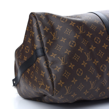 Louis Vuitton Monogram Macassar Keepall Bandouliere 55 6 of 7