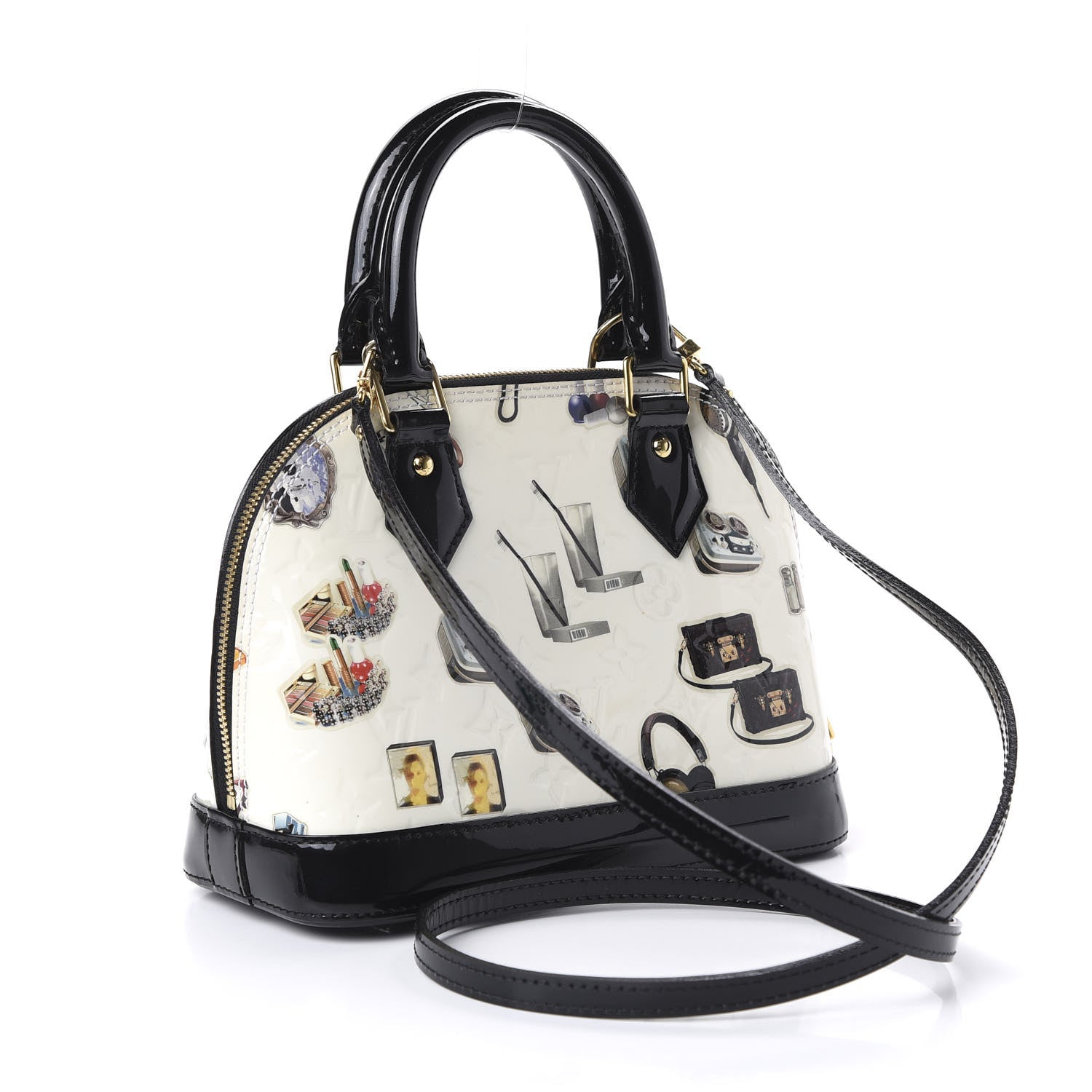 Louis Vuitton Vernis Stickers Alma BB 3 of 9