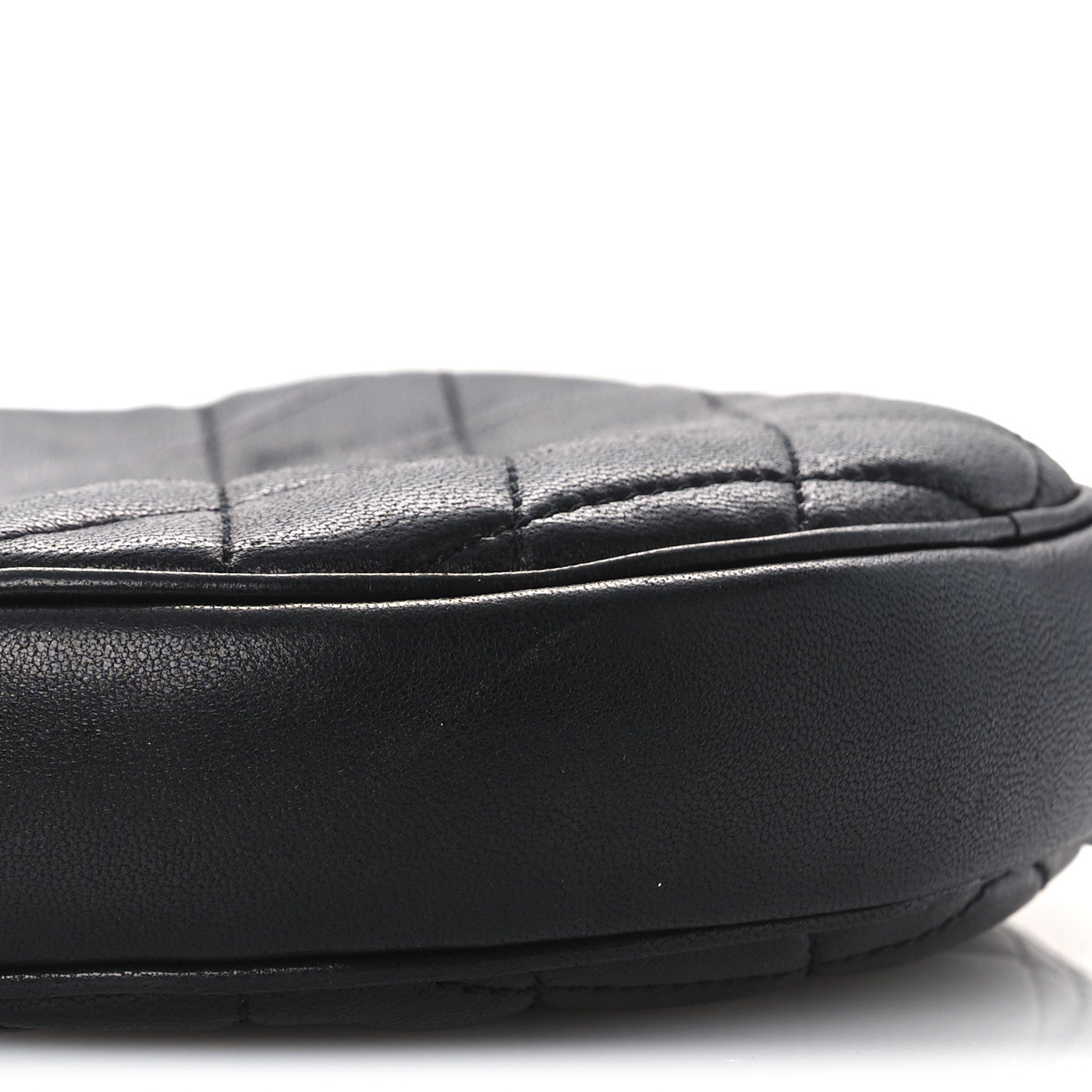 Saint Laurent Lambskin Quilted Round Le Maillon Round Tassel Chain Crossbody Bag Black 9 of 11