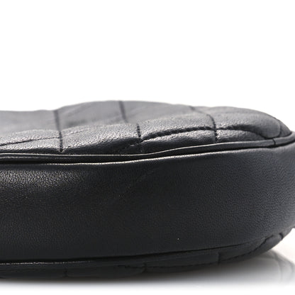 Saint Laurent Lambskin Quilted Round Le Maillon Round Tassel Chain Crossbody Bag Black 9 of 11
