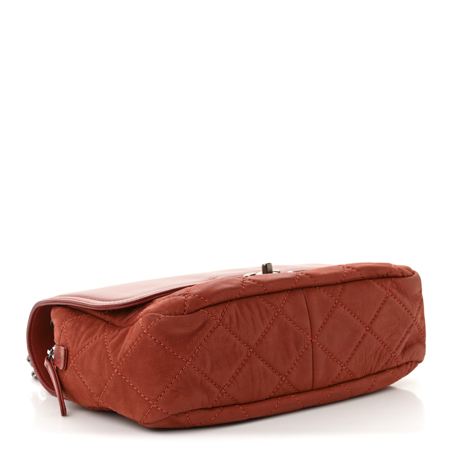 Iridescent Calfskin Medium In the Mix Flap Red