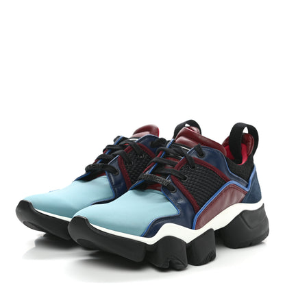 Givenchy Calfskin Neoprene Knitted Mens Jaw Low Top Sneakers 44 Multicolor 3 of 8