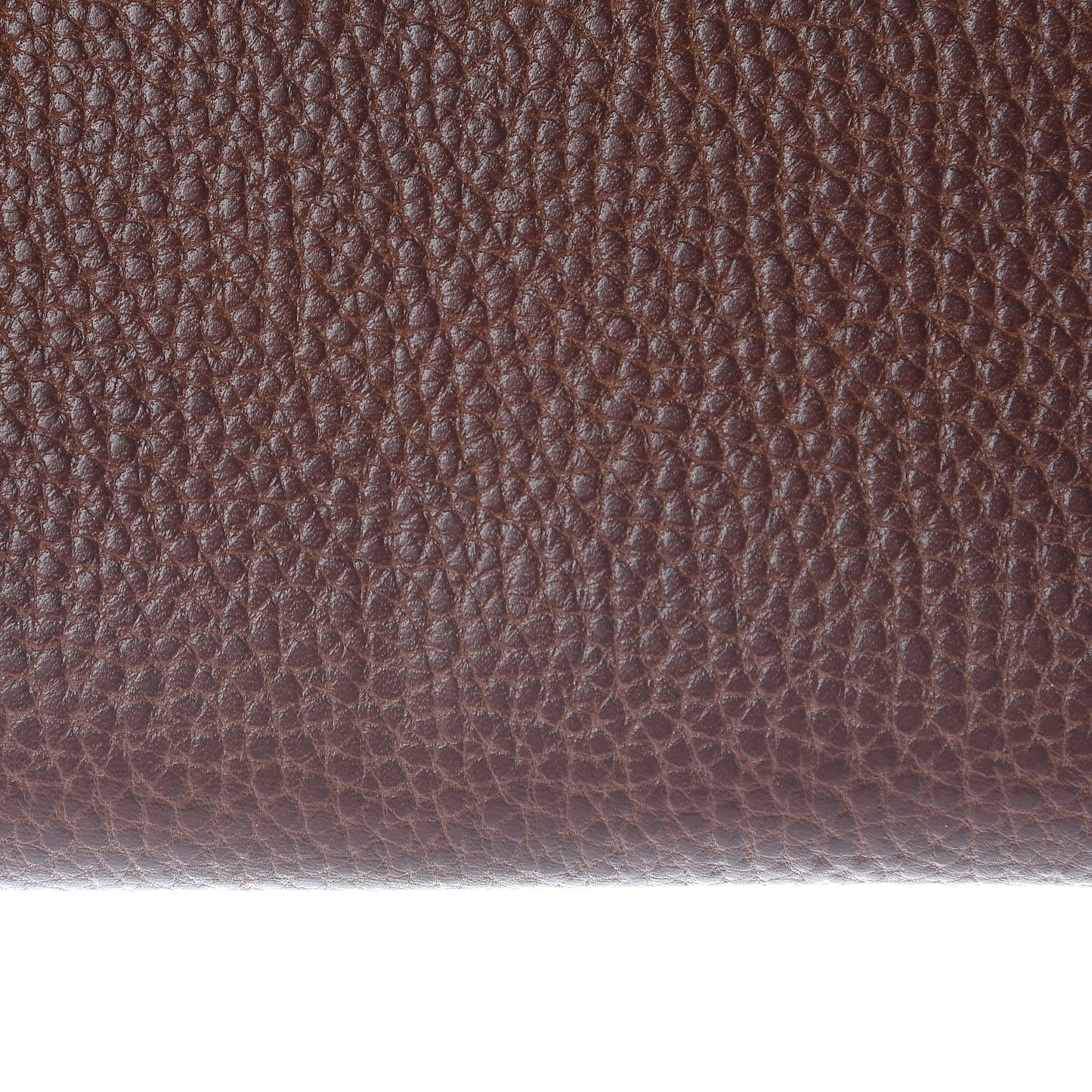 Natural Grain Leather Zip Around Wallet Oak