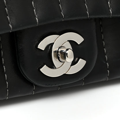 Chanel Lambskin Vertical Quilted Medium Single Flap Black 11 of 23