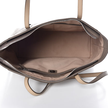 MCM Calfskin Ottomar Monogram Medium Klara Shopper Tote Urban Taupe 5 of 8