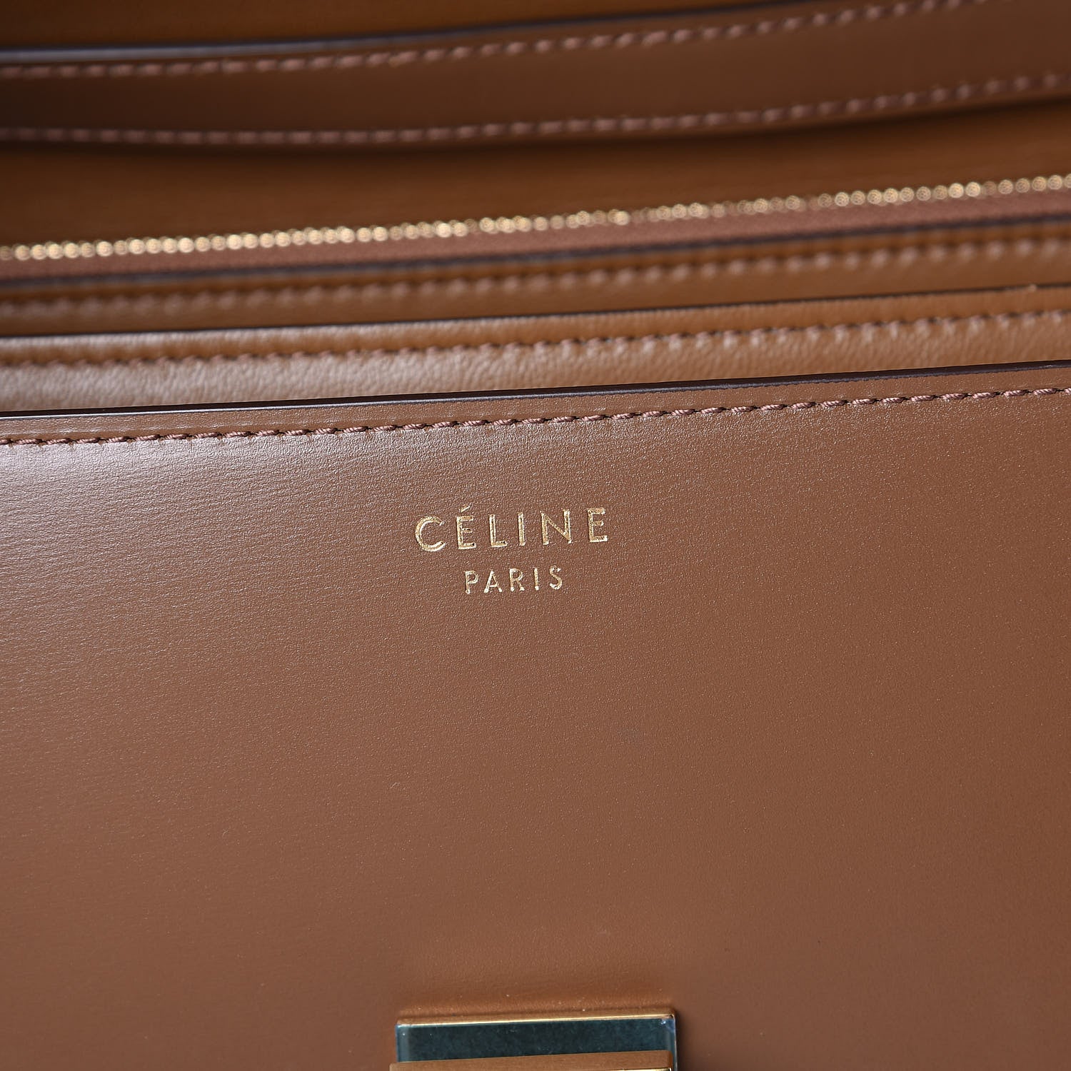 Celine Box Calfskin Medium Classic Box Flap Bag Camel 6 of 10