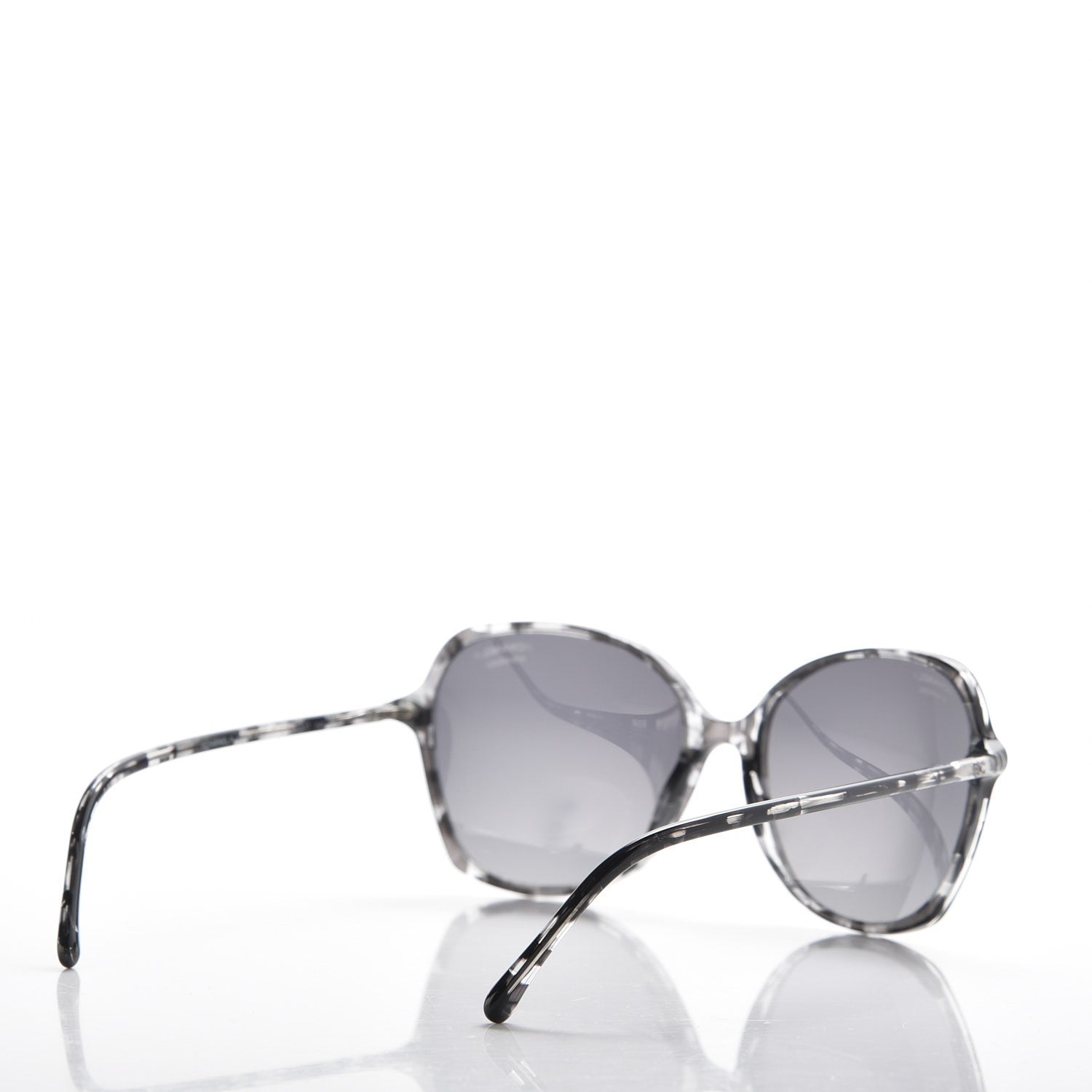 Chanel CC Polarized Sunglasses 5344 Black Grey 3 of 8