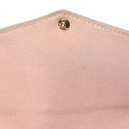 Louis Vuitton Damier Azur Pochette Felicie Chain Wallet Rose Ballerine 14 of 14
