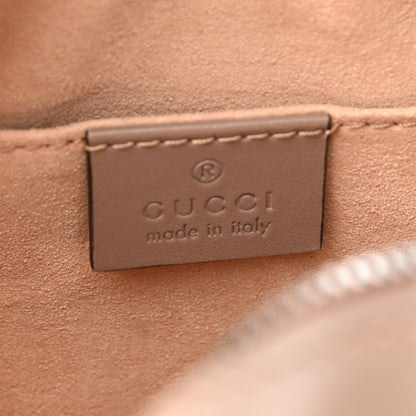Gucci Calfskin Matelasse Small GG Marmont Chain Shoulder Bag Porcelain Rose 6 of 9