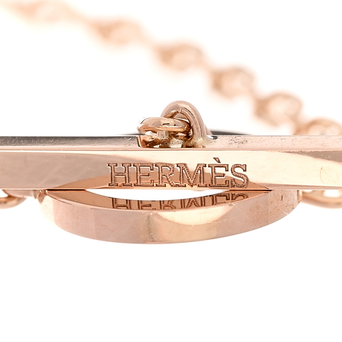 18K Rose Gold Diamond Chaine d'Ancre Contour Bracelet ST