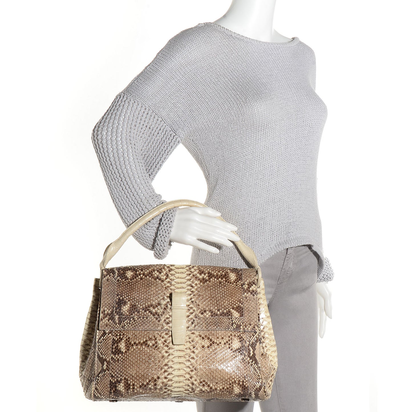 Python Crocodile Flap Hobo