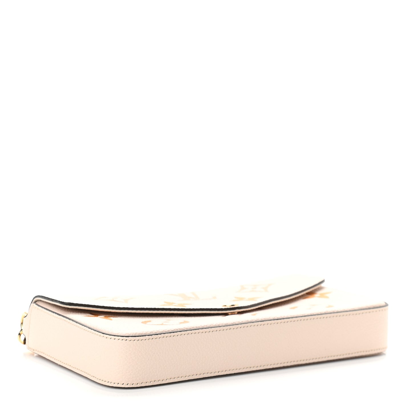 Empreinte Monogram Giant By The Pool Felicie Pochette Chain Wallet Cream Saffron