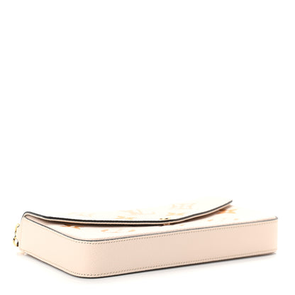 Louis Vuitton Empreinte Monogram Giant By The Pool Felicie Pochette Chain Wallet Cream Saffron 4 of 9