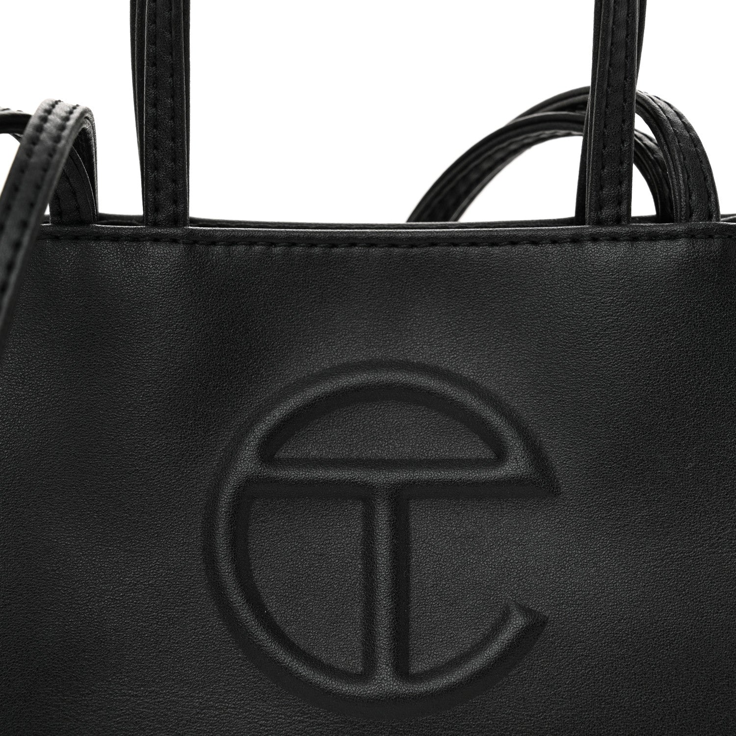 Telfar Vegan Leather Small Shopping Bag Black 3 of 10
