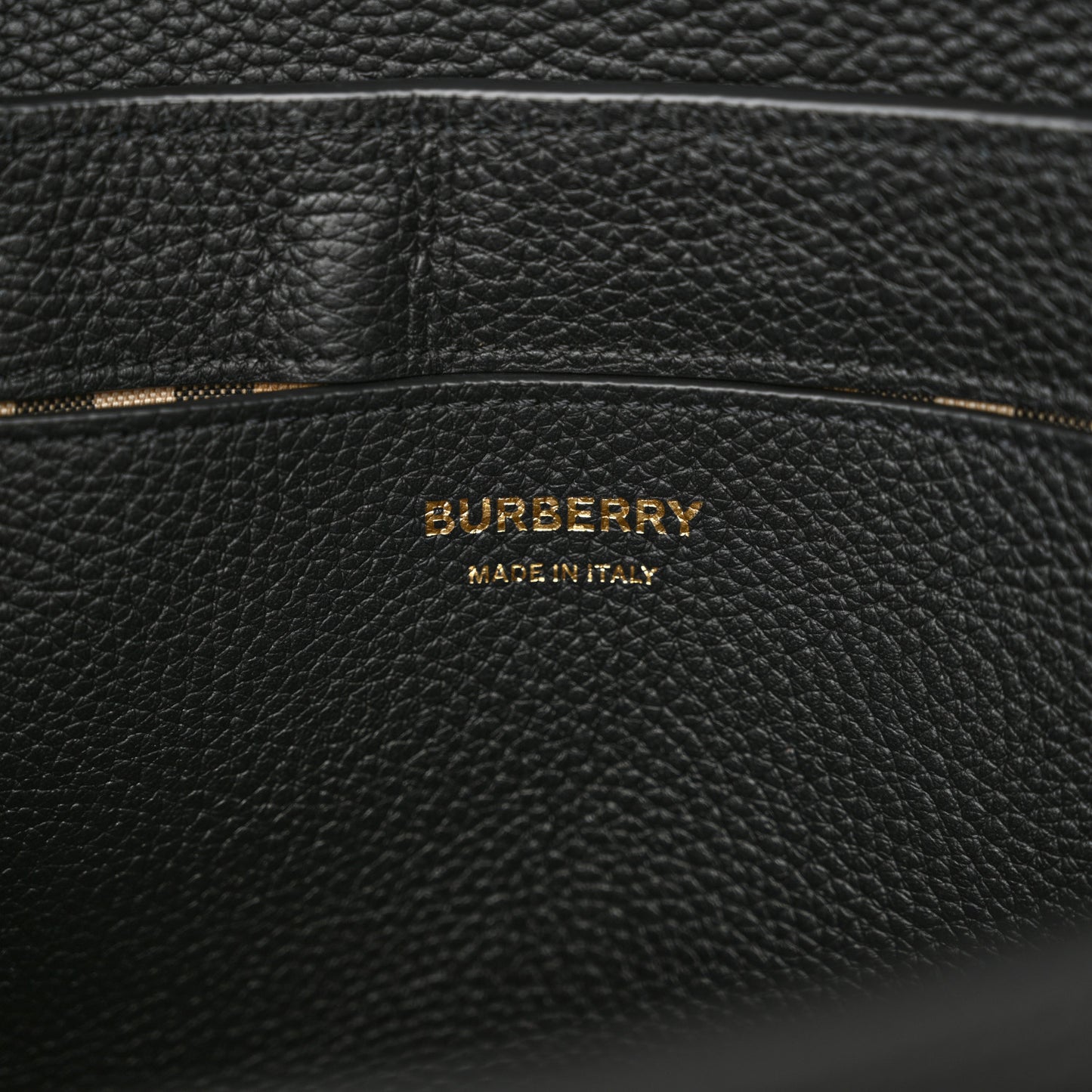 Grainy Calfskin Vintage Check Note Crossbody Bag Black