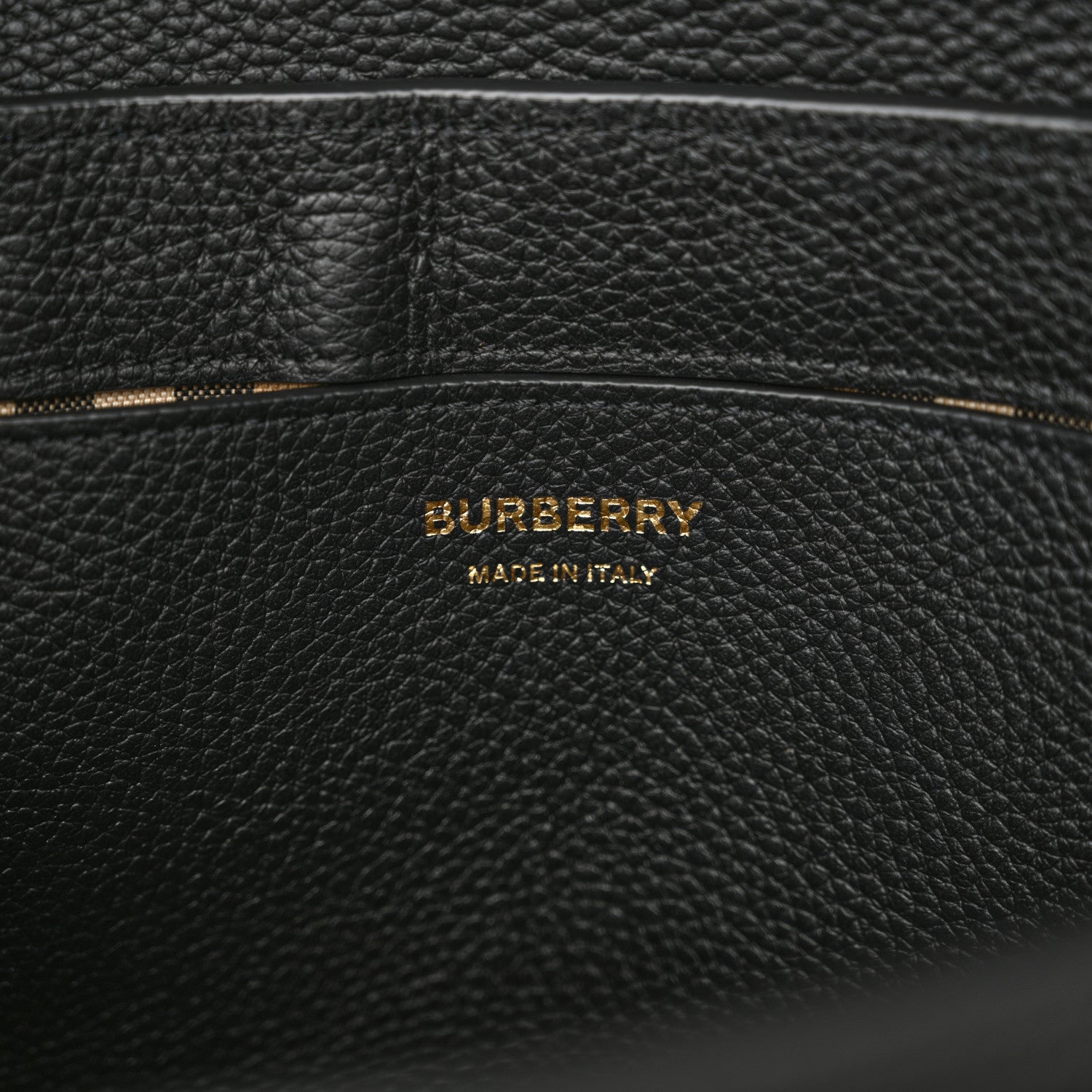 Burberry Grainy Calfskin Vintage Check Note Crossbody Bag Black 6 of 10