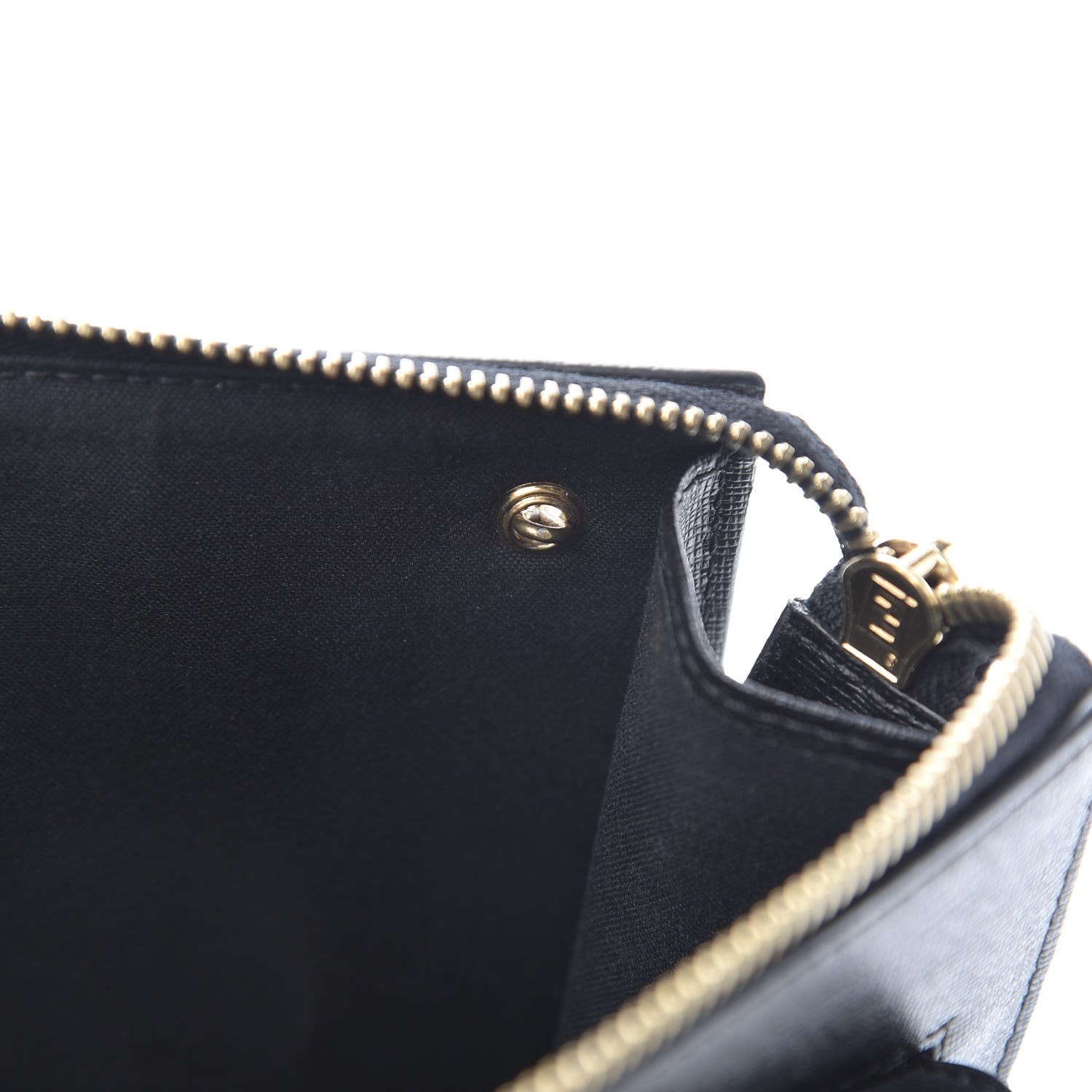 Fendi Vitello Elite Studded Monster Crossbody Bag Black 8 of 10