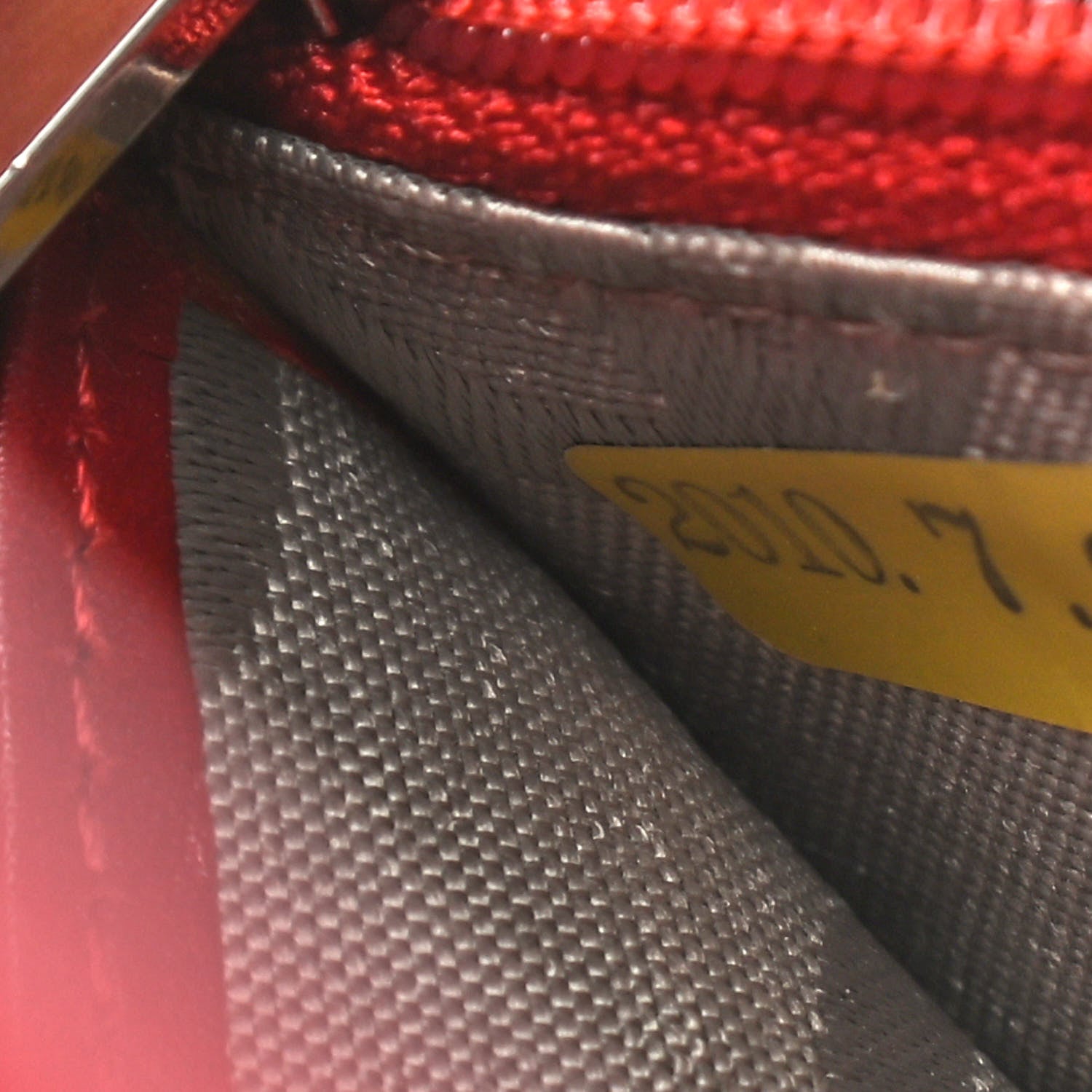Chanel Calfskin Quilted Cambon Wallet On Chain WOC Red 8 of 11