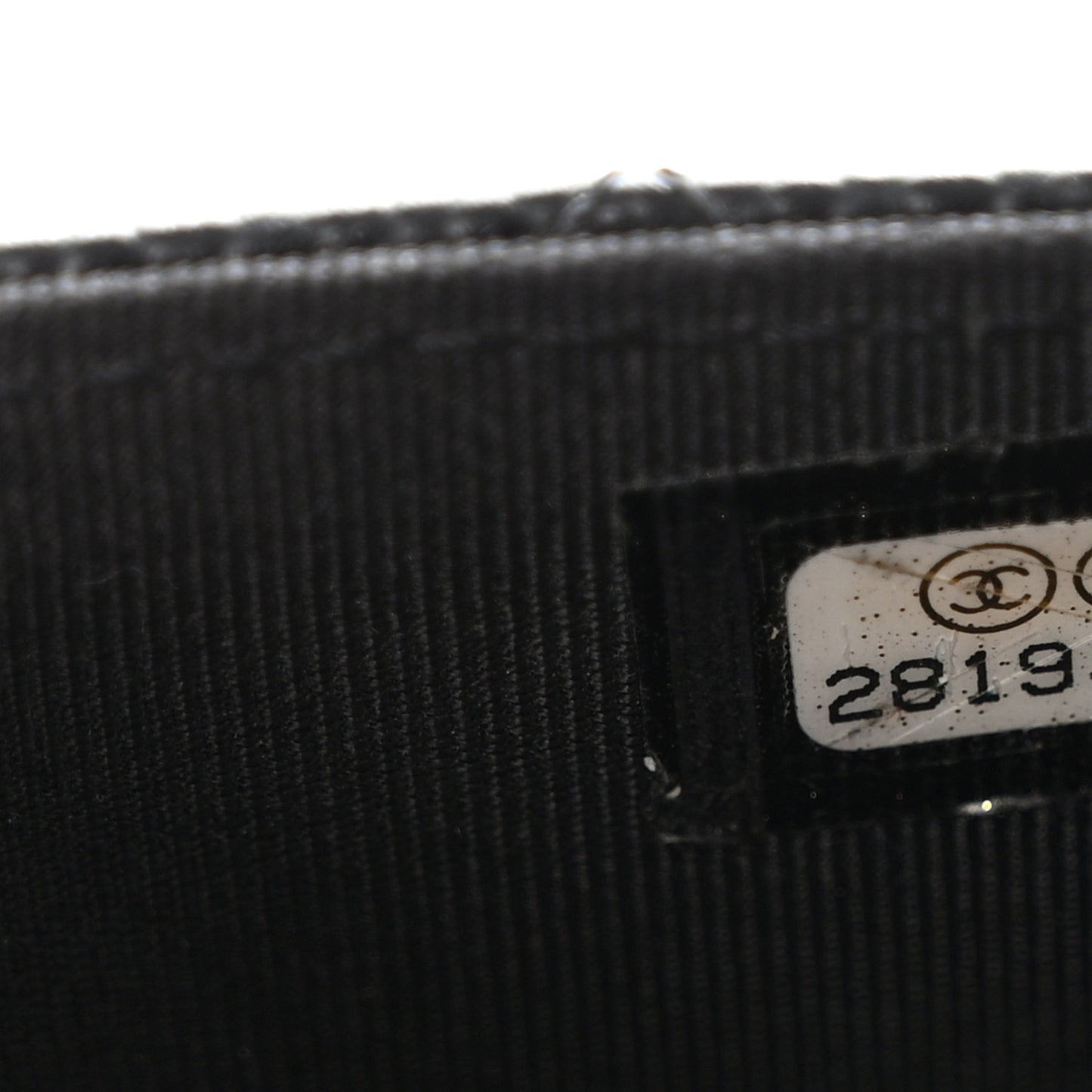 Caviar Quilted Flap Card Holder Wallet Black