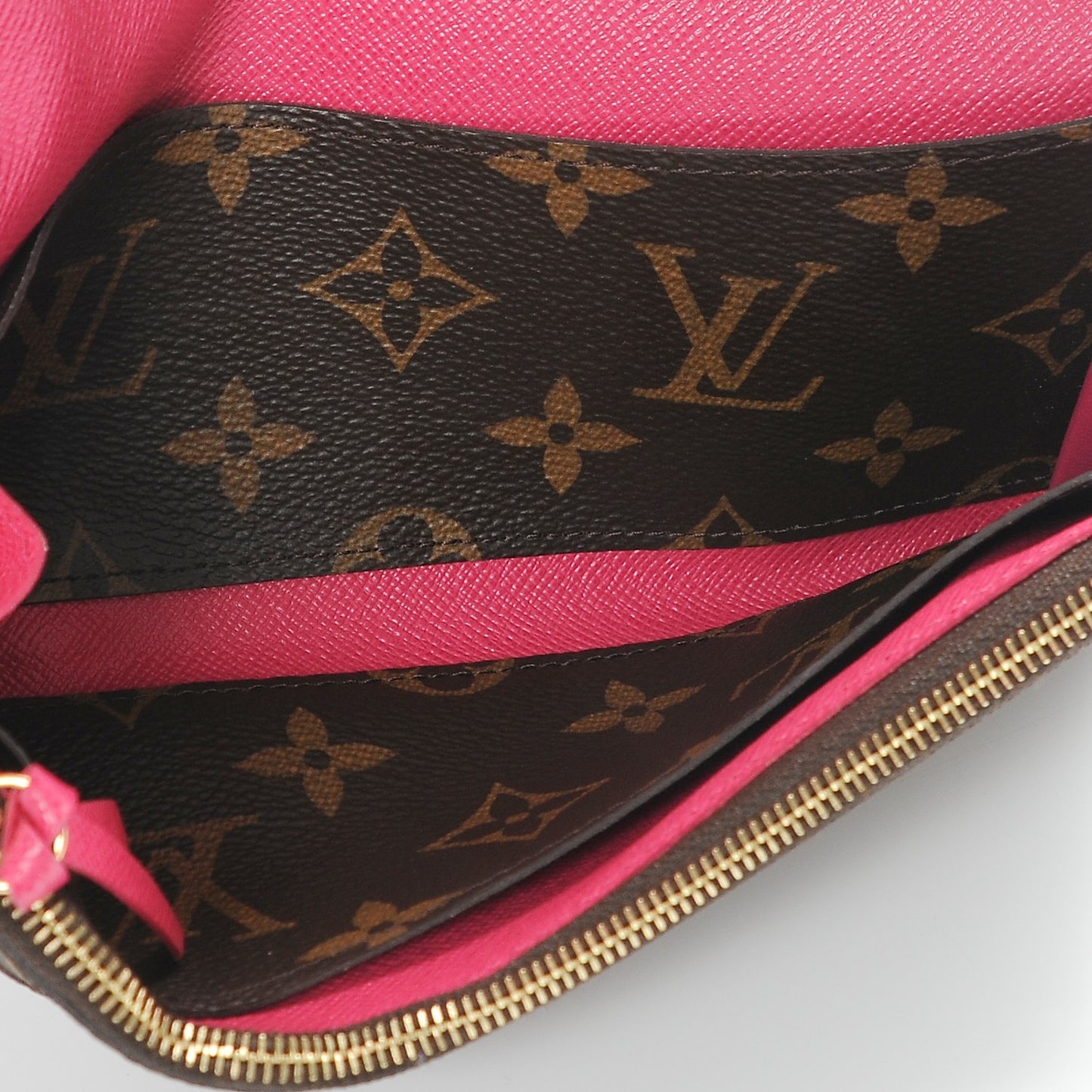 Monogram Emilie Wallet Hot Pink