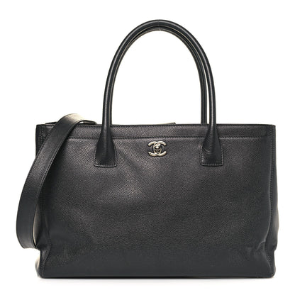 Chanel Calfskin Cerf Executive Shopper Tote Anthracite 1 of 13