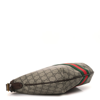 Gucci GG Supreme Monogram Web Small Ophidia Half Moon Hobo Brown 4 of 17