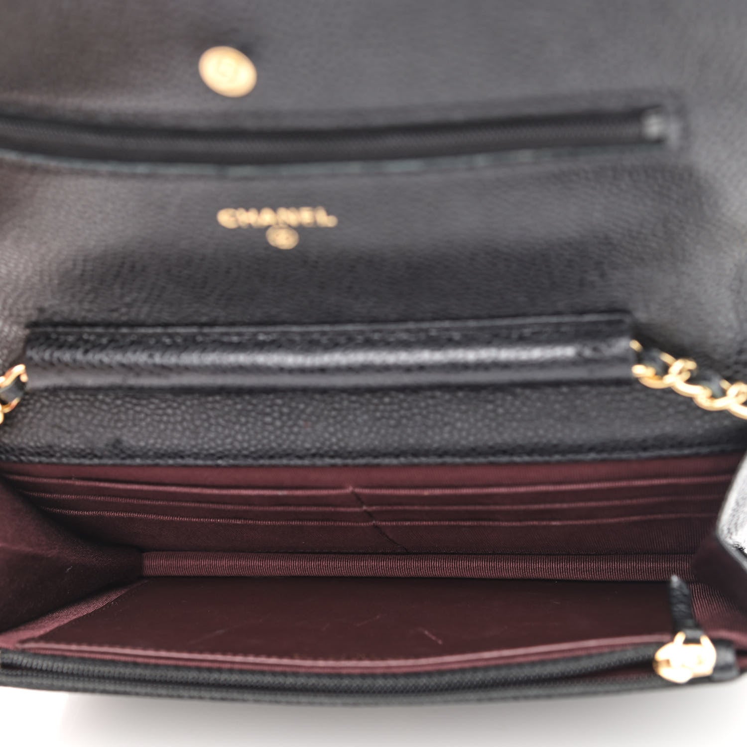 Chanel Caviar Quilted Wallet On Chain WOC Black 5 of 13