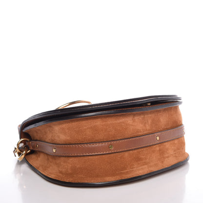 Chloe Calfskin Suede Medium Nile Bracelet Bag Caramel 4 of 8